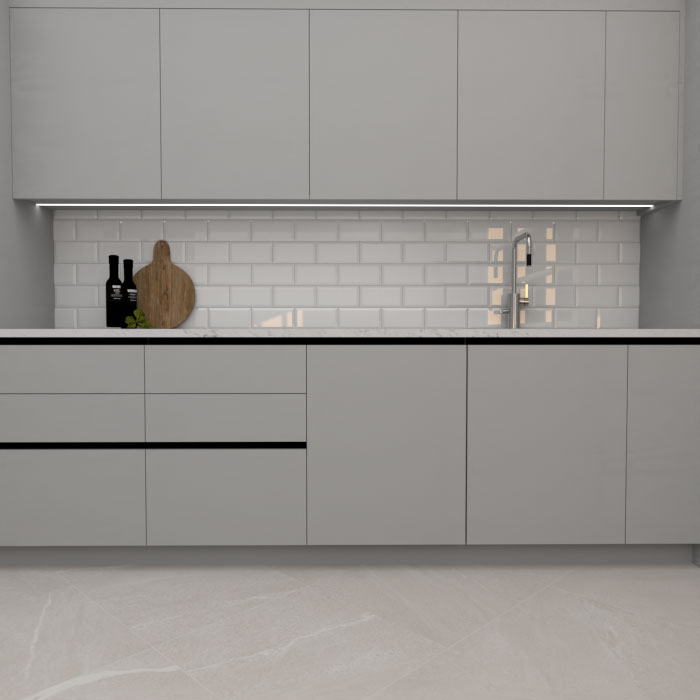 Kakel Arredo Color Vit Metro Biselado Blank 10x20